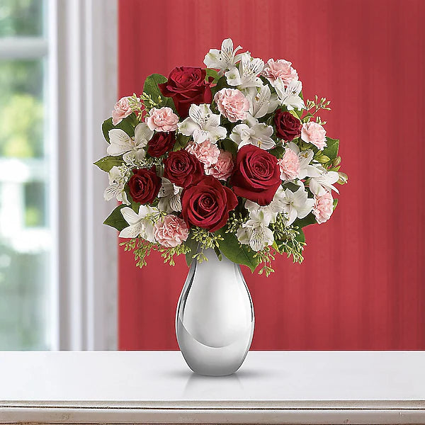 Teleflora's Crazy for You Bouquet with Red Roses